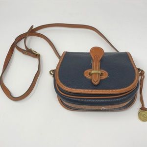 Dooney & Bourke Vintage Navy Blue Cross Body Bag
